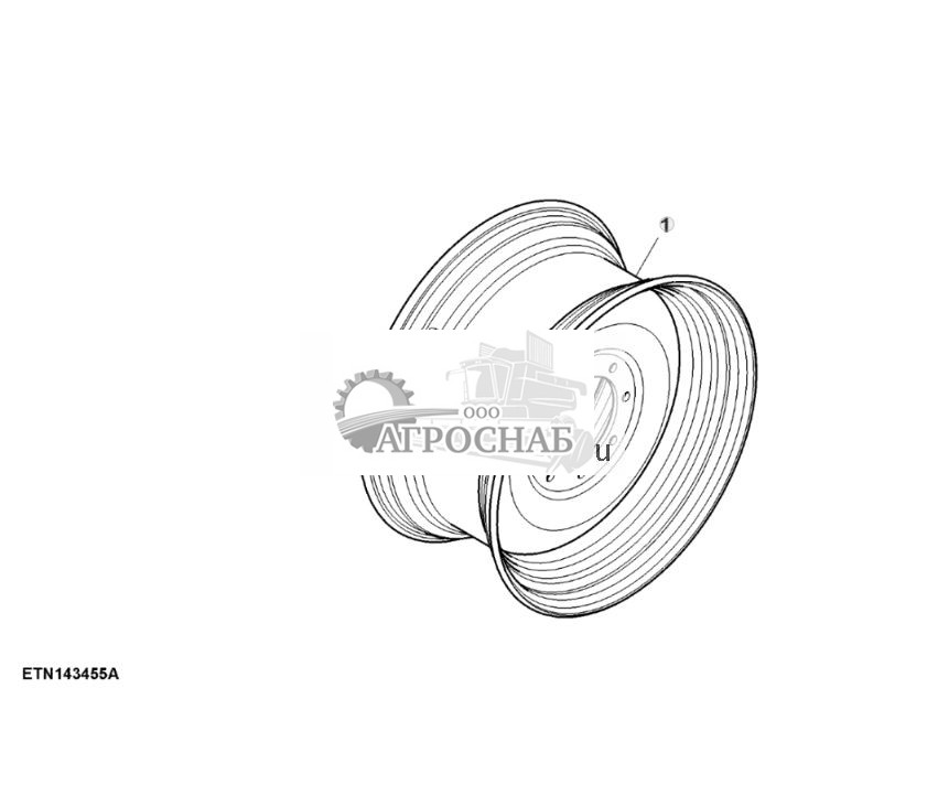 Steel Disk Rear Wheels, 2 Position, TW15LX30, 275 mm Bolt Circle Diameter - ST843543 131.jpg